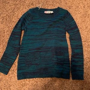 Teal and Black kids XL sweater